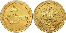 8 Escudo Second Federal Republic of Mexico (1846 - 1863) Or 
