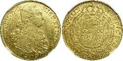 8 Escudo Vice-royauté de Nouvelle-Grenade (1717 - 1819) Or Charles IV d
