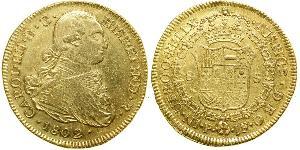 8 Escudo Vice-royauté de Nouvelle-Grenade (1717 - 1819) Or Charles IV d