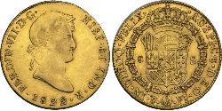 8 Escudo Vice-royauté du Río de la Plata (1776 - 1814) / Bolivie Or Ferdinand VII d