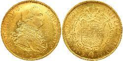 8 Escudo Bolivia Oro Carlos IV de España (1748-1819)