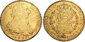 8 Escudo Chile Oro Carlos IV de España (1748-1819)