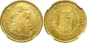 8 Escudo Cile Oro Ferdinando VII di Spagna (1784-1833)
