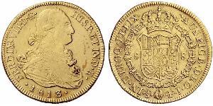 8 Escudo Cile Oro Ferdinando VII di Spagna (1784-1833)