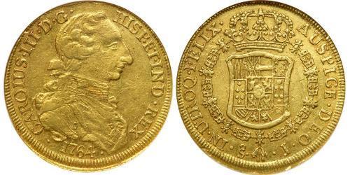 8 Escudo Cile Oro Carlo III di Spagna (1716 -1788)
