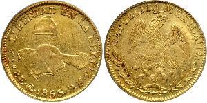 8 Escudo Estados Unidos Mexicanos (1846 - 1863) Oro 