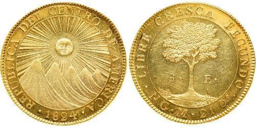 8 Escudo Guatemala Oro 