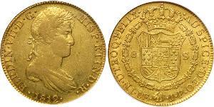 8 Escudo Perù Oro Ferdinando VII di Spagna (1784-1833)