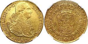 8 Escudo Perú Oro Carlos IV de España (1748-1819)