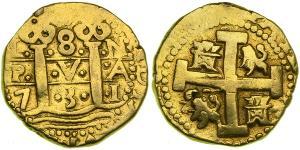 8 Escudo Perú Oro Felipe V de España (1683-1746)