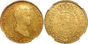 8 Escudo Perú Oro Fernando VII de España (1784-1833)