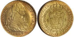 8 Escudo Perú Oro Carlos IV de España (1748-1819)