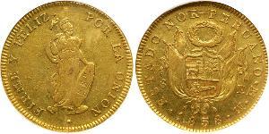 8 Escudo Perú Oro 