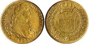 8 Escudo Perú Oro Carlos IV de España (1748-1819)