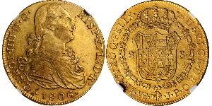 8 Escudo Perú Oro Carlos IV de España (1748-1819)