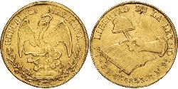 8 Escudo Second Federal Republic of Mexico (1846 - 1863) Oro 