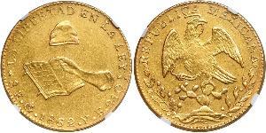 8 Escudo Second Federal Republic of Mexico (1846 - 1863) Oro 