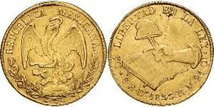 8 Escudo Second Federal Republic of Mexico (1846 - 1863) Oro 