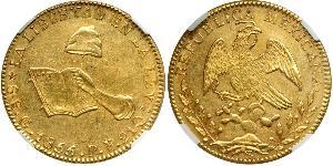 8 Escudo Second Federal Republic of Mexico (1846 - 1863) Oro 