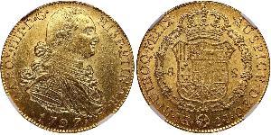 8 Escudo Vicereame della Nuova Granada (1717 - 1819) Oro Carlo IV di Spagna (1748-1819)