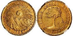 8 Эскудо Costa Rica (1821 - ) Золото 
