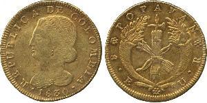 8 Escudo Republic of New Granada (1831–1858) 金 