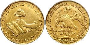 8 Escudo Second Federal Republic of Mexico (1846 - 1863) 金 