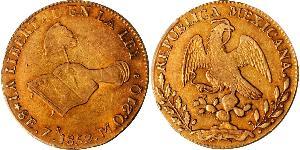 8 Escudo Second Federal Republic of Mexico (1846 - 1863) 金 
