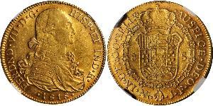8 Escudo 新格拉納達總督轄區 (1717 - 1819) 金 费尔南多七世 (1784 - 1833)
