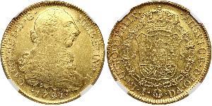 8 Escudo 智利 金 卡洛斯四世 (1748-1819)