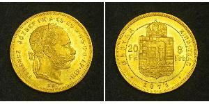 8 Forint / 20 Franc Impero austro-ungarico (1867-1918) Oro Franz Joseph I (1830 - 1916)