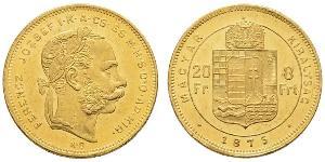 8 Forint / 20 Franc Impero austro-ungarico (1867-1918) Oro Franz Joseph I (1830 - 1916)