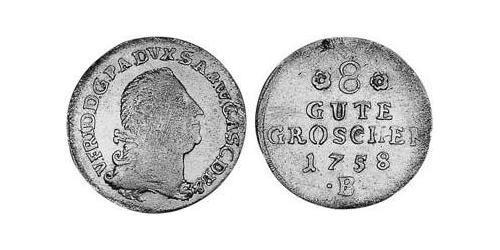 8 Groschen Anhalt-Bernburg (1603 - 1863) Silber Viktor II. Friedrich (Anhalt-Bernburg)(1700 – 1765)