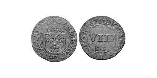 8 Heller null Plata Charles Eugene, 2nd Duke of Arenberg (1633–1681)