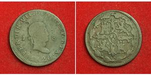 8 Maravedi Kingdom of Spain (1814 - 1873) Copper 