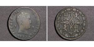 8 Maravedi Kingdom of Spain (1814 - 1873) Copper 