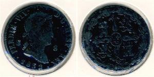 8 Maravedi Kingdom of Spain (1814 - 1873) Cuivre 