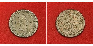 8 Maravedi Kingdom of Spain (1814 - 1873) Kupfer 
