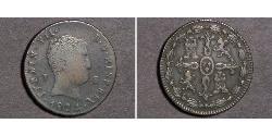 8 Maravedi Kingdom of Spain (1814 - 1873) 銅 