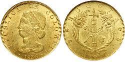 8 Peso République de Nouvelle-Grenade (1831–1858) Or 