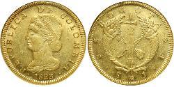 8 Peso Gran Colombia (1819 - 1831) Oro 
