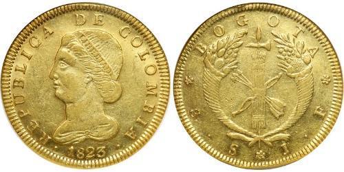 8 Peso Grande Colombia (1819 - 1831) Oro 