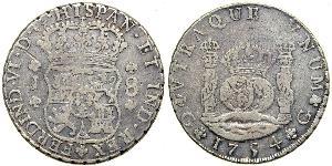 8 Real Empire espagnol (1700 - 1808) Argent Charles III d