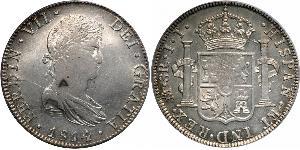 8 Real First Mexican Empire (1821 - 1823) Argent Ferdinand VII d