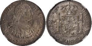 8 Real Guatemala Argent Charles IV d