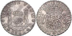 8 Real Nouvelle-Espagne (1519 - 1821) Argent Charles III d
