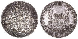 8 Real Nouvelle-Espagne (1519 - 1821) Argent Ferdinand VI d
