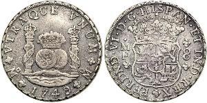 8 Real Nouvelle-Espagne (1519 - 1821) Argent Ferdinand VI d