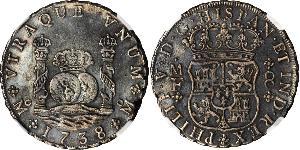 8 Real Nouvelle-Espagne (1519 - 1821) Argent Philippe V d