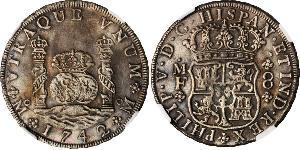 8 Real Nouvelle-Espagne (1519 - 1821) Argent Philippe V d